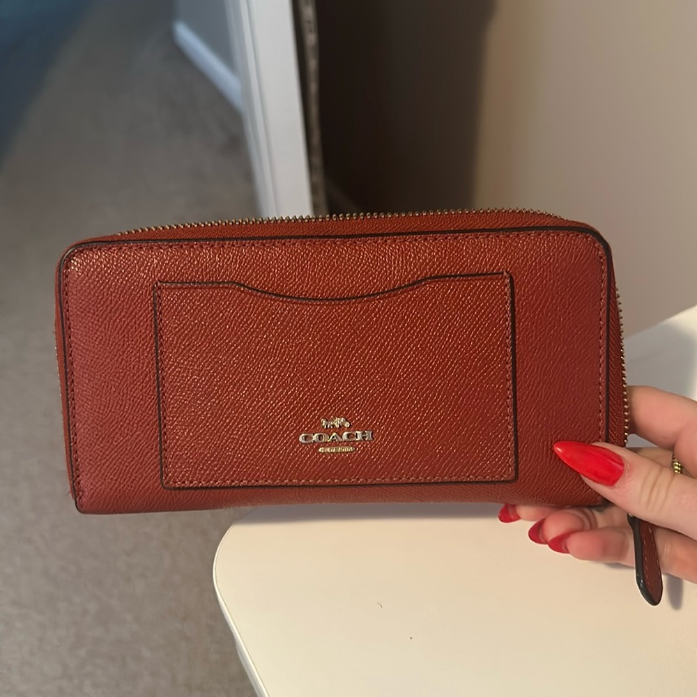 Coach zip wallet